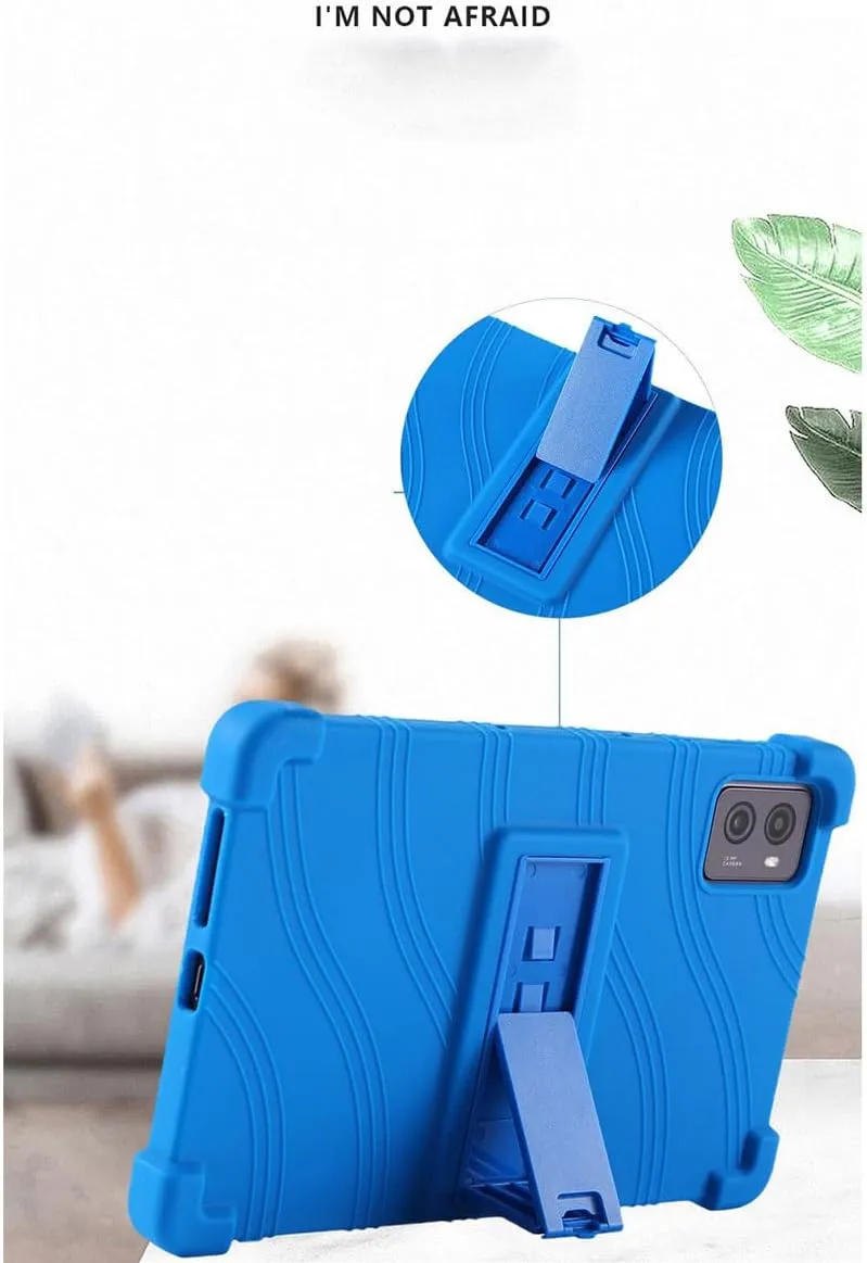 Case for Teclast T65 Max Tablet   Tempered Glass Screen Protector Protective Film,Soft Gel Green Shell Silicone Tablet Cover for Teclast T65 Max (12.95")