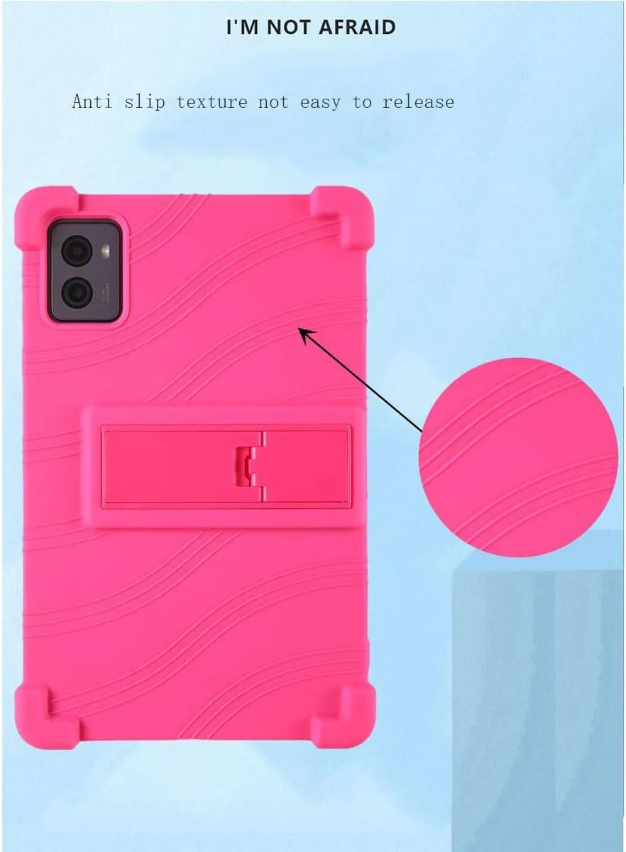 Case for Teclast T65 Max Tablet   Tempered Glass Screen Protector Protective Film,Soft Gel Red Shell Silicone Tablet Cover for Teclast T65 Max (12.95")