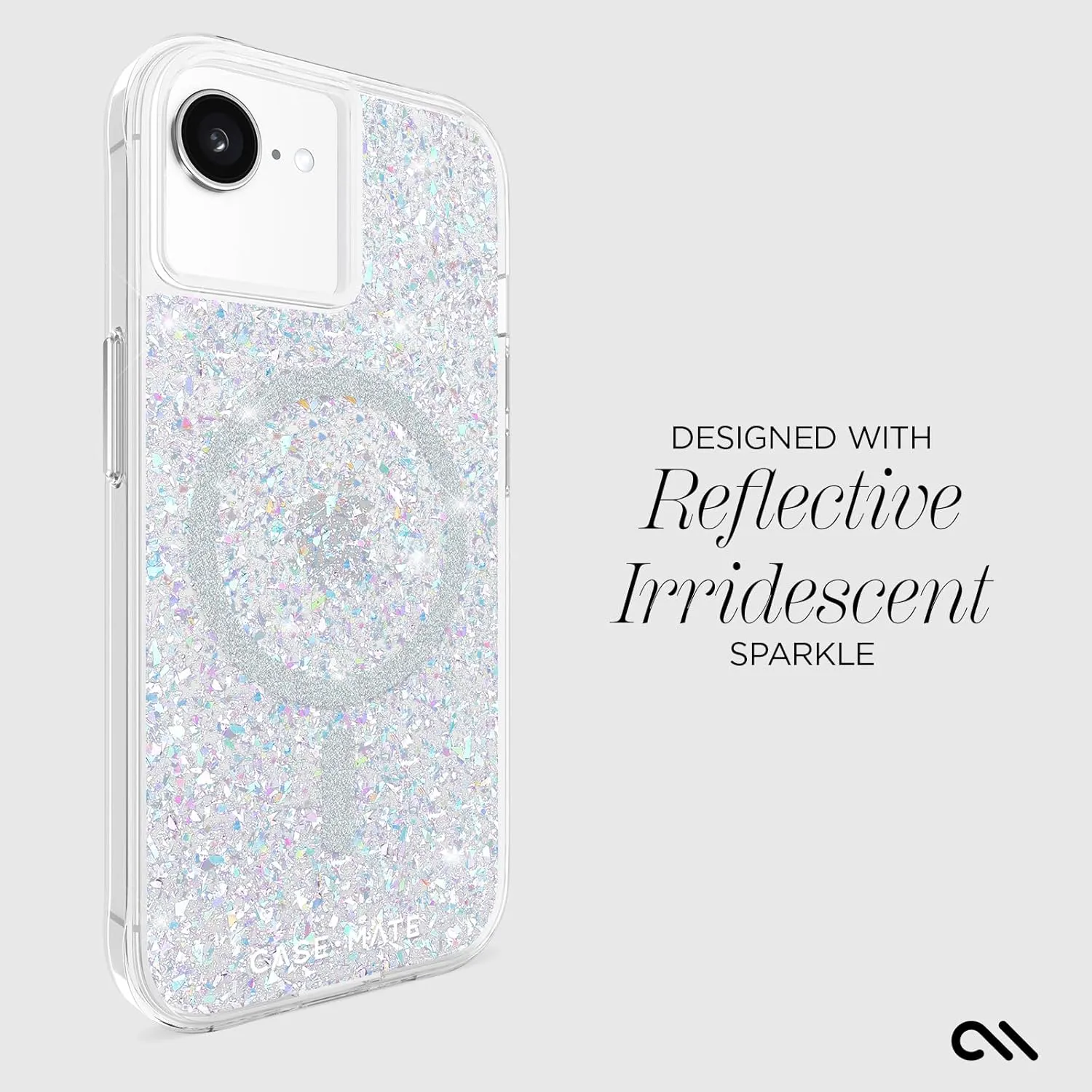 Case-Mate iPhone 16e (2025)/ 15/14/ 13 Case [Compatible with MagSafe] - Stylish Sparkly Phone Case with 12ft Drop Protection - Premium Magnetic Cover for iPhone 16e (2025)/ 15/14/ 13 - Twinkle Disco