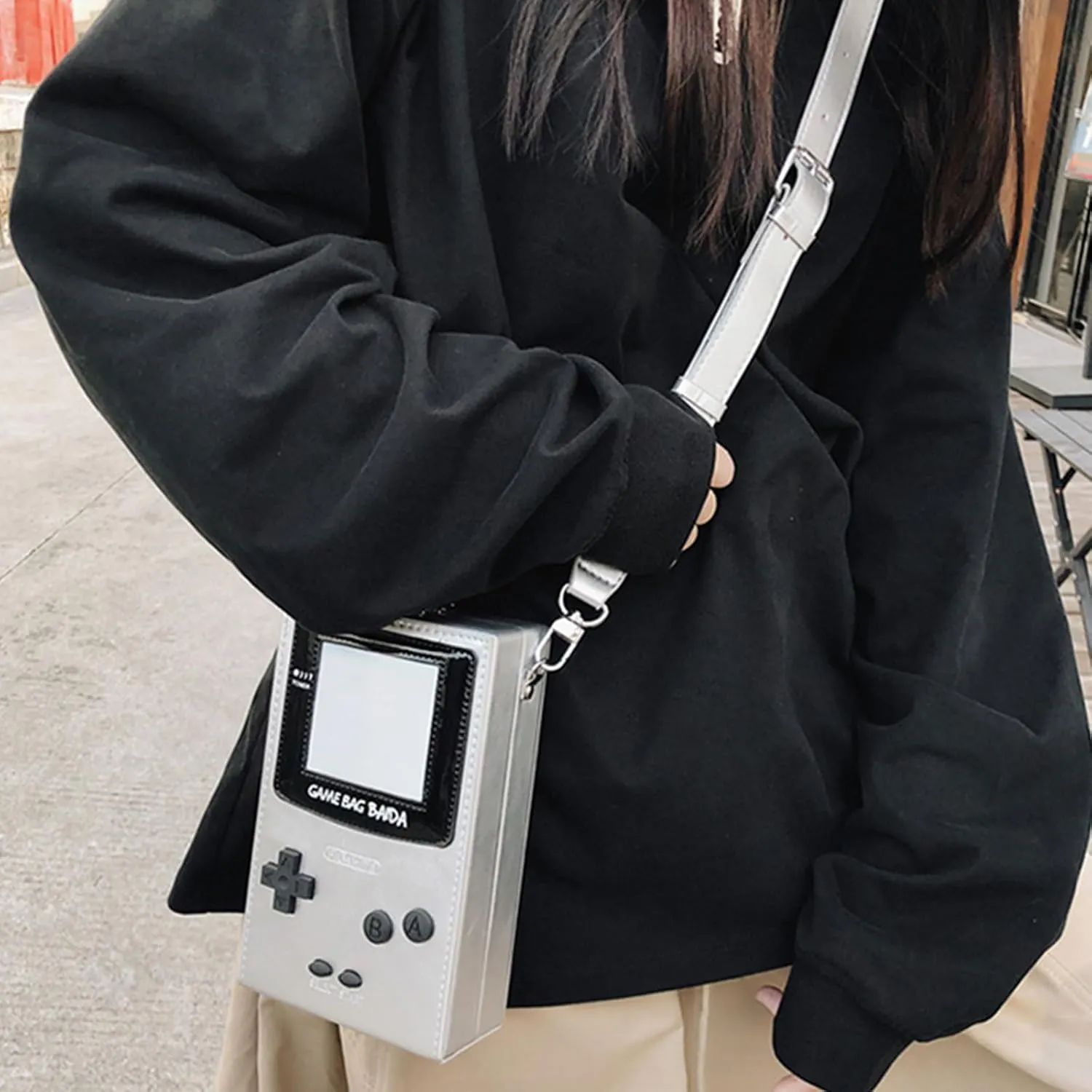 Casual Crossbody Bag PU Game Machine Style Small Messenger Bag Shoulder Bag Change Purse Travel Daypacks