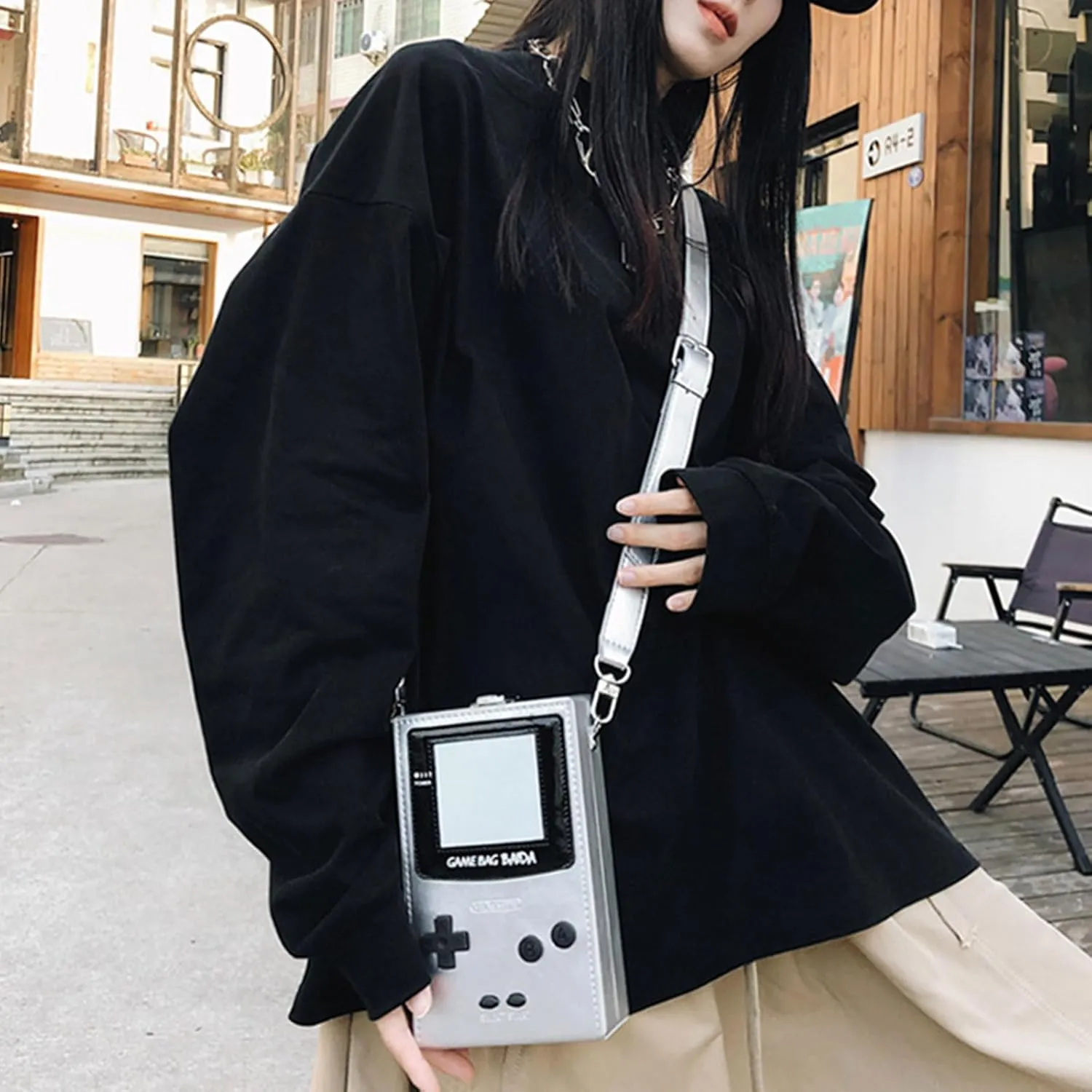 Casual Crossbody Bag PU Game Machine Style Small Messenger Bag Shoulder Bag Change Purse Travel Daypacks
