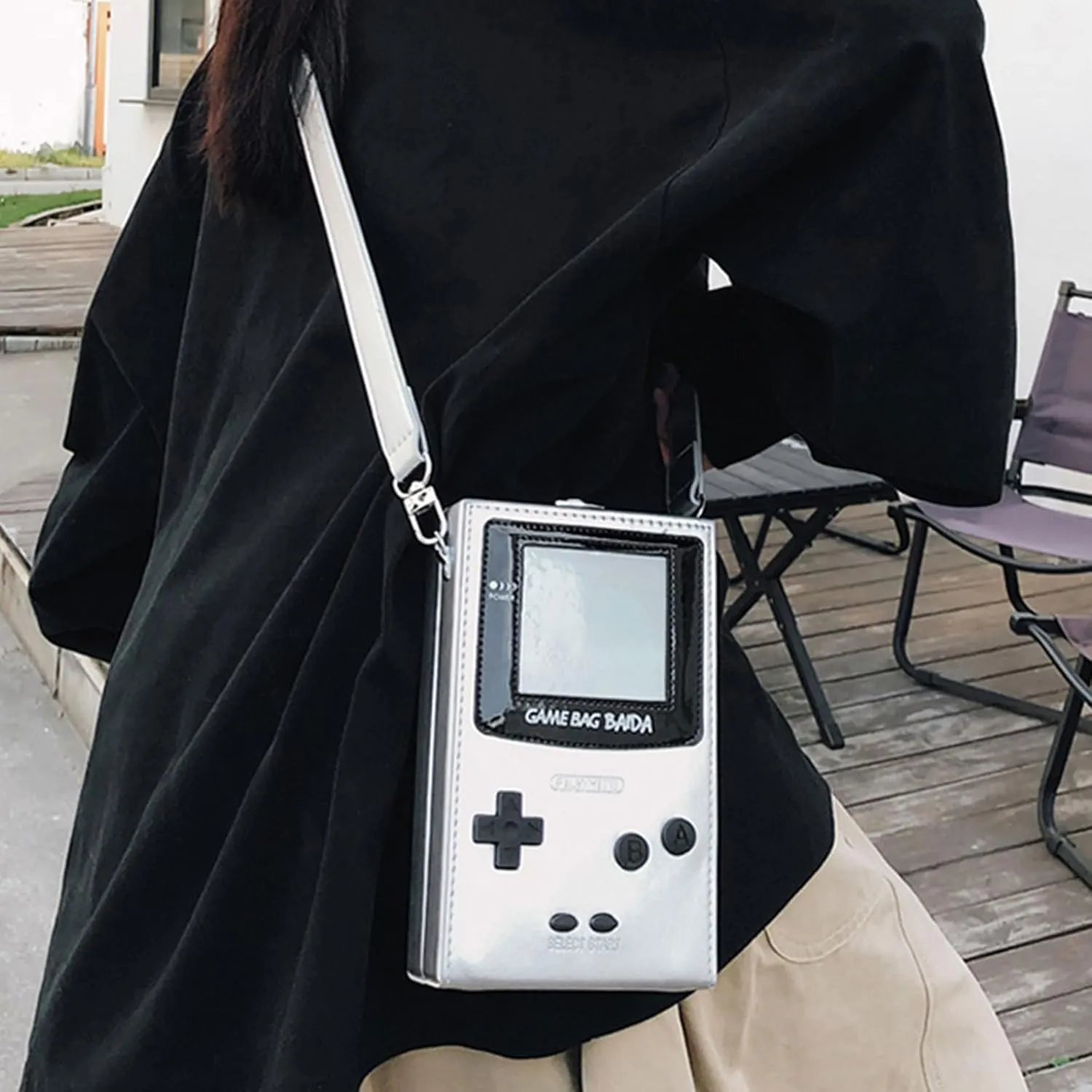 Casual Crossbody Bag PU Game Machine Style Small Messenger Bag Shoulder Bag Change Purse Travel Daypacks