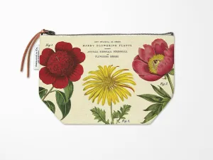 Cavallini Vintage Zipper Pouch - Botanica