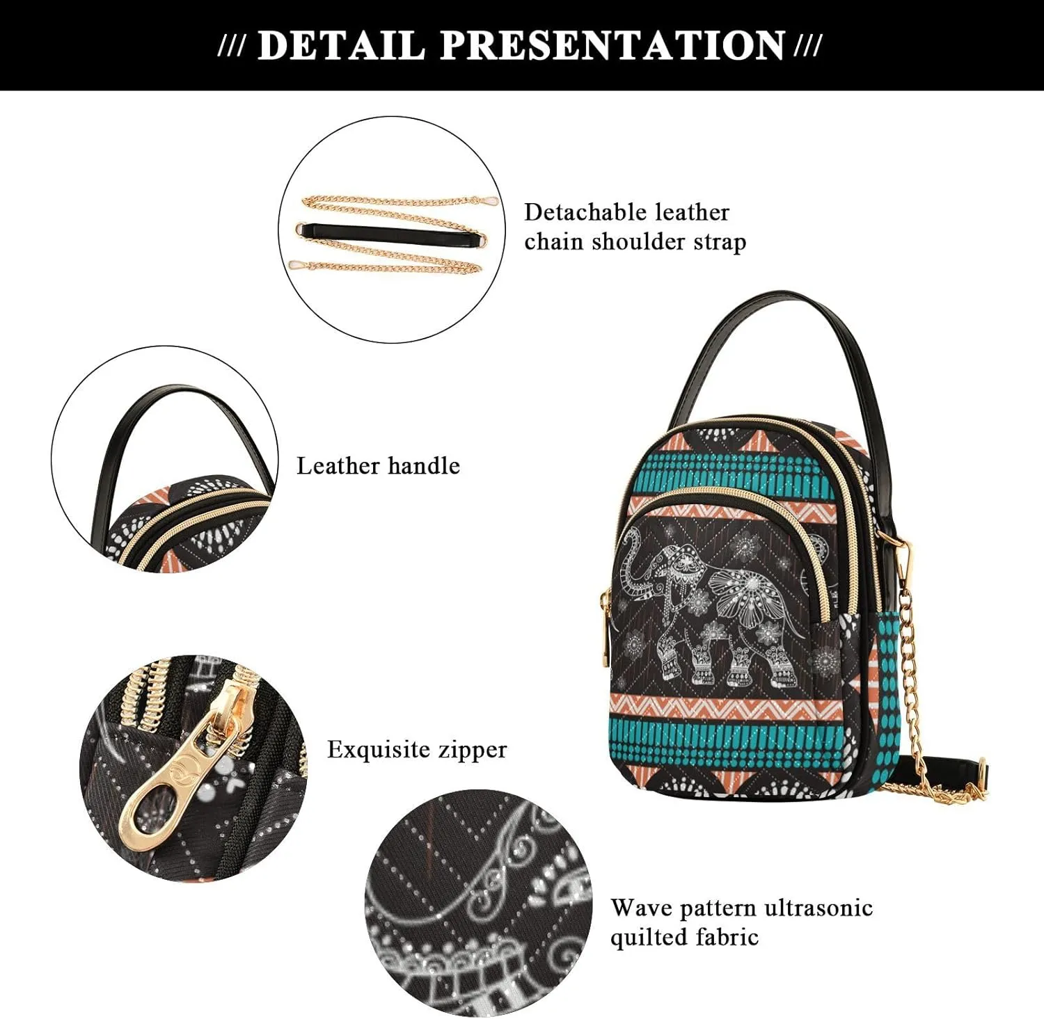 Cell Phone Purse Crossbody Handbag Durable Shoulder Bag Sturdy Travel Pouch