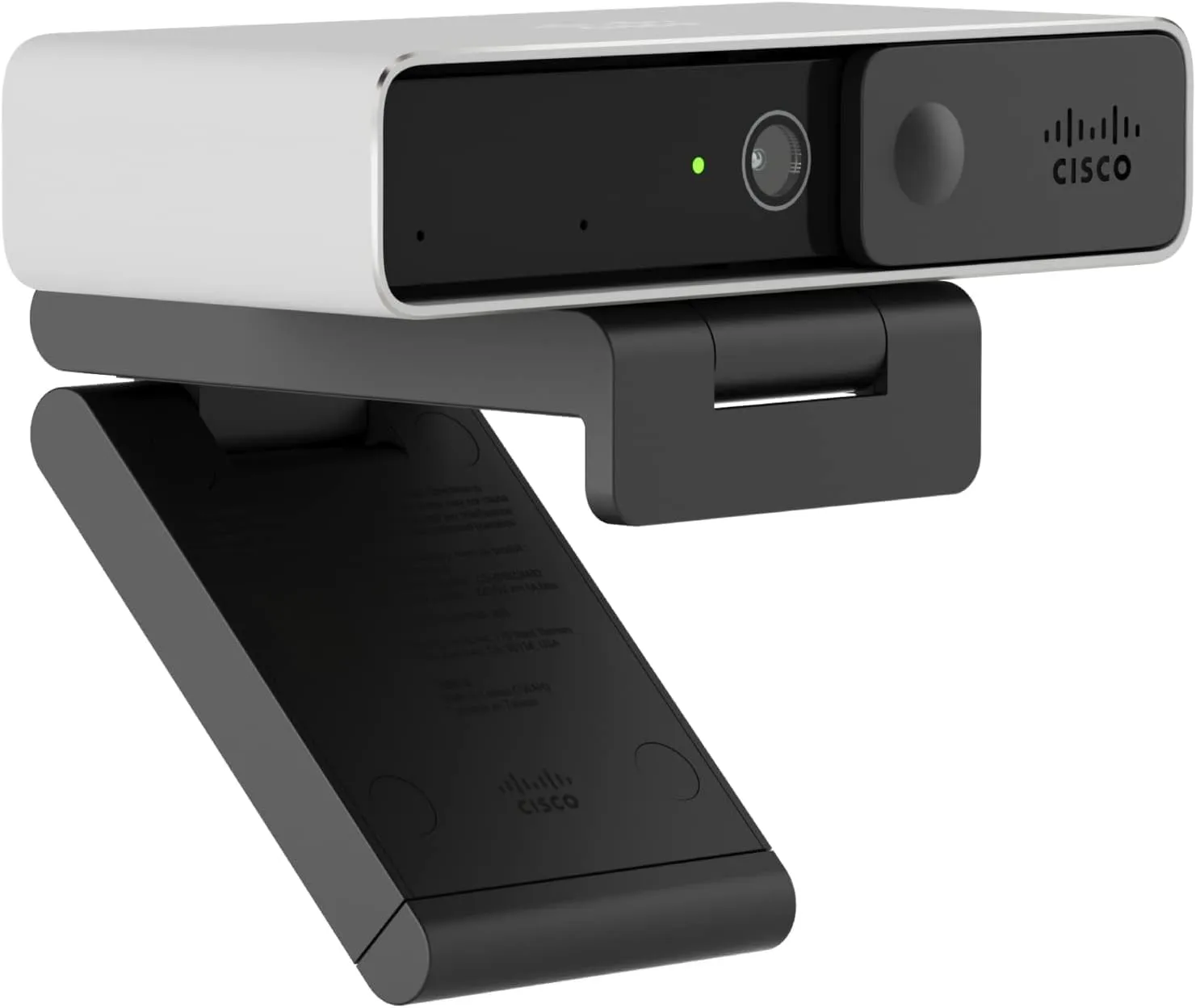 CISCO DESIGNED Cisco Desk Camera 4K in Platinum White with up to 4K Ultra HD Video, Dual Microphones, Low-Light Performance, 1-Year Limited Hardware Warranty (CD-DSKCAM-P-US)