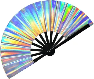 Clack Fans for TikTok Instagram Creators - 13" Foldable Large Hand Fans with Loud Popping Clapping Sound - for Boots on The Ground Line Dancing Dance Drag Queen Shows Rave EDM Festival