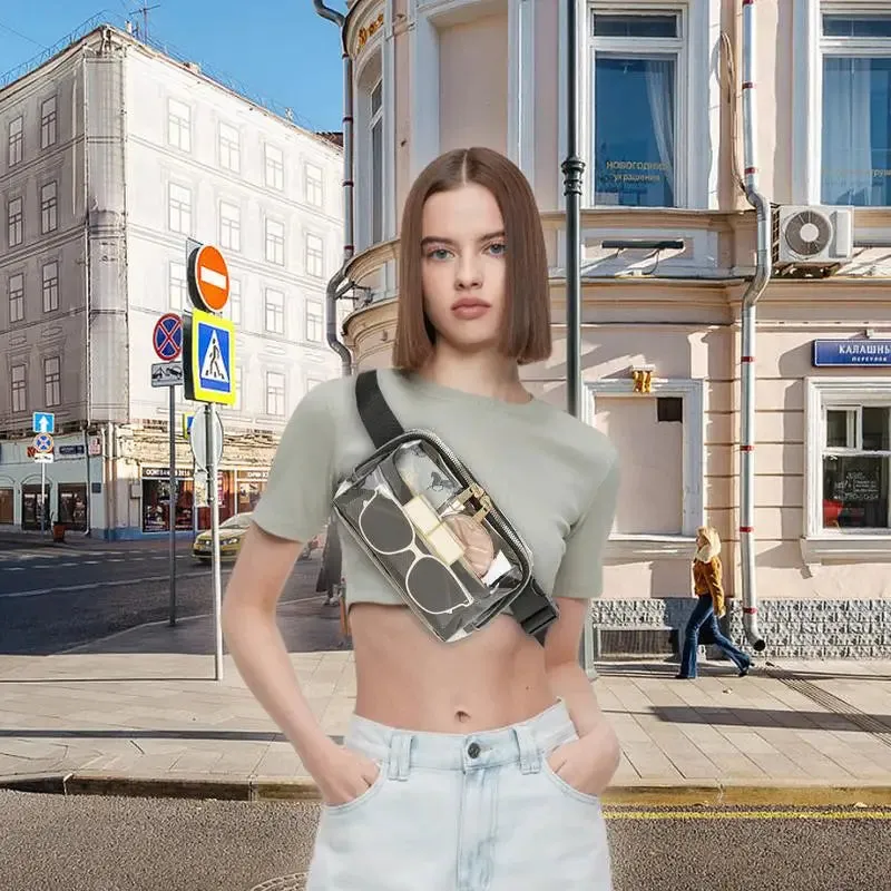 Clear crossbody fanny pack