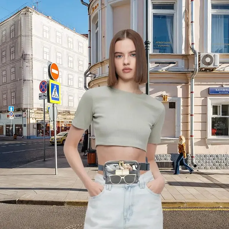 Clear crossbody fanny pack