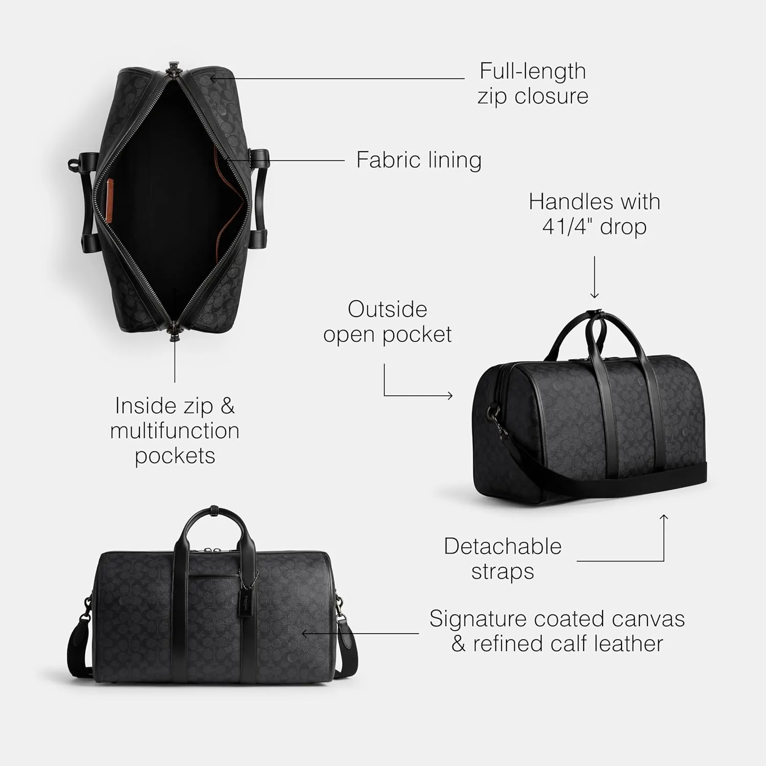 COACH Men's Gotham Duffle 45 CRY-Carry-On