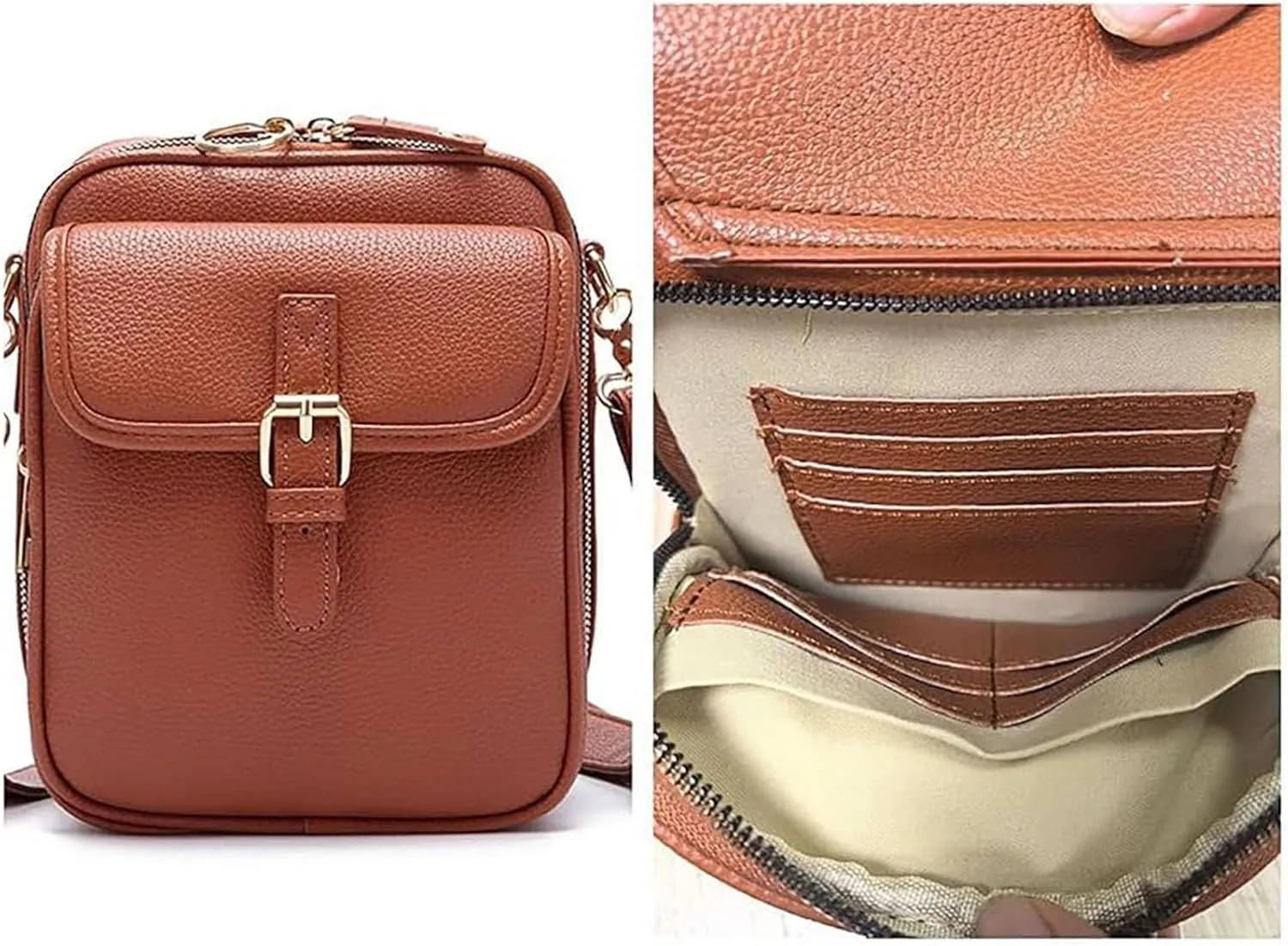 Collaboraten Crossbody Leather Bag, Collaboraten1 Crossbody Bag, Women's Anti-Theft Vintage Shoulder Messenger Bag