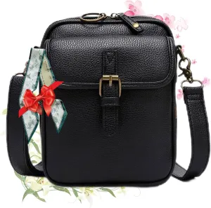 Collaboraten1 Crossbody Leather Bag, Urvash Crossbody Anti Theft Leather Bag for Women Travel