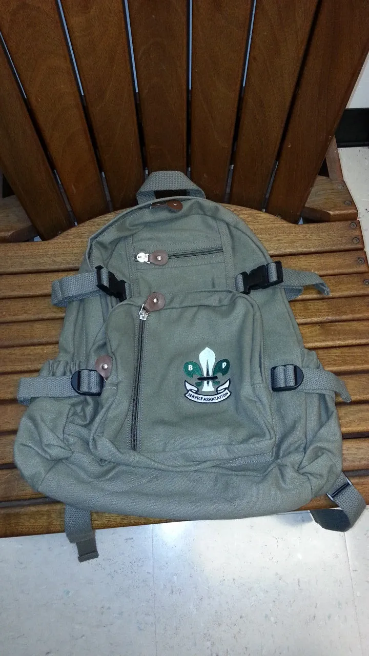 Compact Backpack, Vintage Canvas w/ OSG Logo