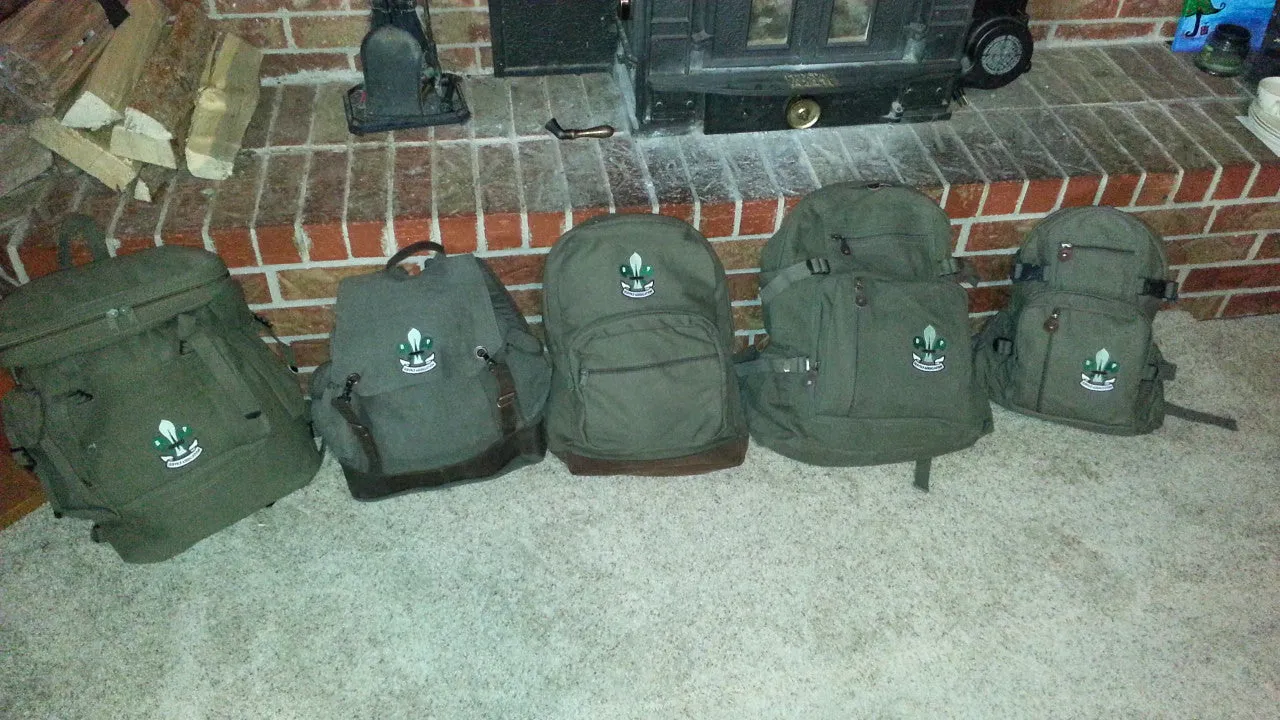 Compact Backpack, Vintage Canvas w/ OSG Logo