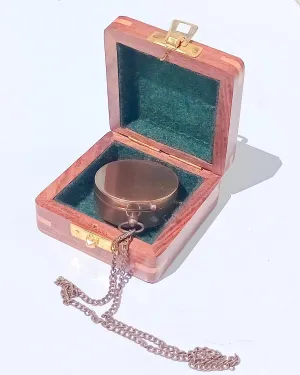 Compass | Antique Gift Compasses for Graduation, Baptism, Confirmation - Brass Pocket Compass Gifts for Men, Him, Son, Husband, Grandson, Boys