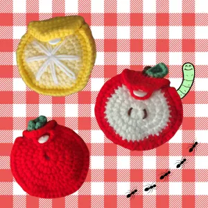 Crochet Fruit Pouches