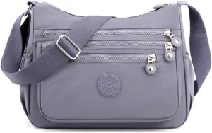 Crossbody Bag for Women, Nylon Waterproof Shoulder Bag with Pockets Adjustable Strap, Purse Handbag for Women