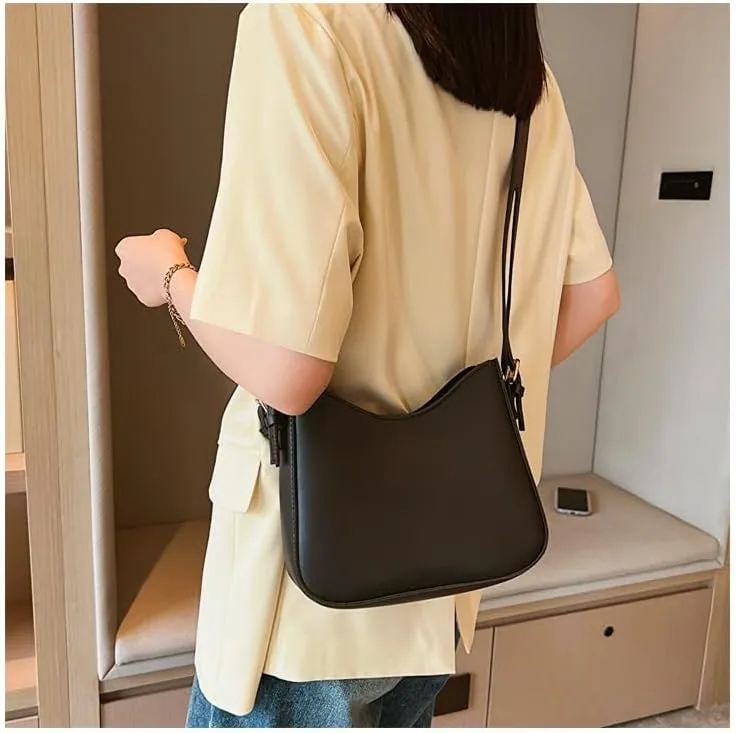 Crossbody Bag for Women Trendy Shoulder Purse Handbag with Zipper Closure and Adjustable Strap