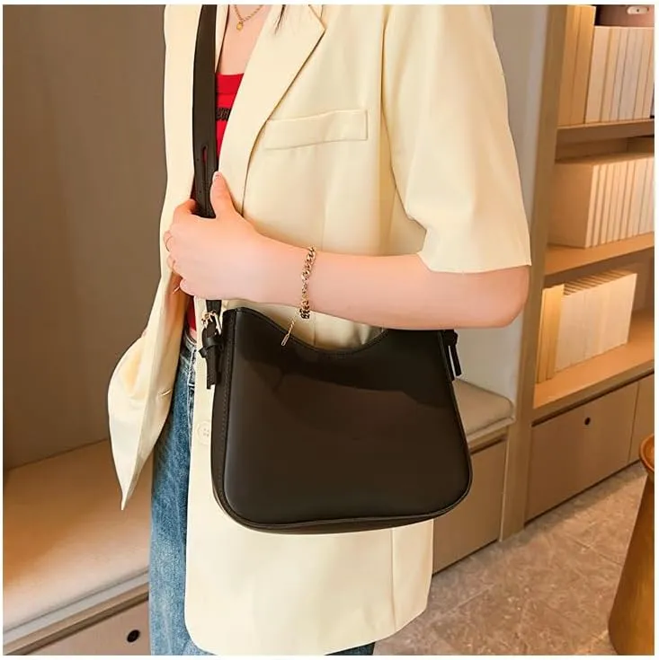 Crossbody Bag for Women Trendy Shoulder Purse Handbag with Zipper Closure and Adjustable Strap