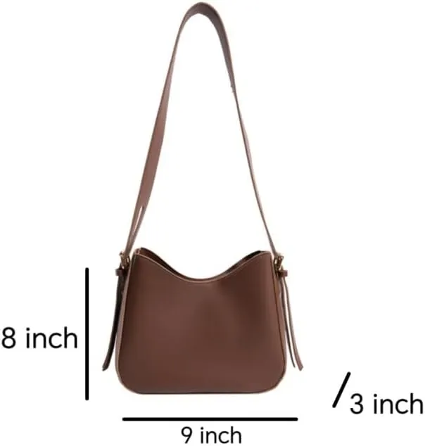 Crossbody Bag for Women Trendy Shoulder Purse Handbag with Zipper Closure and Adjustable Strap