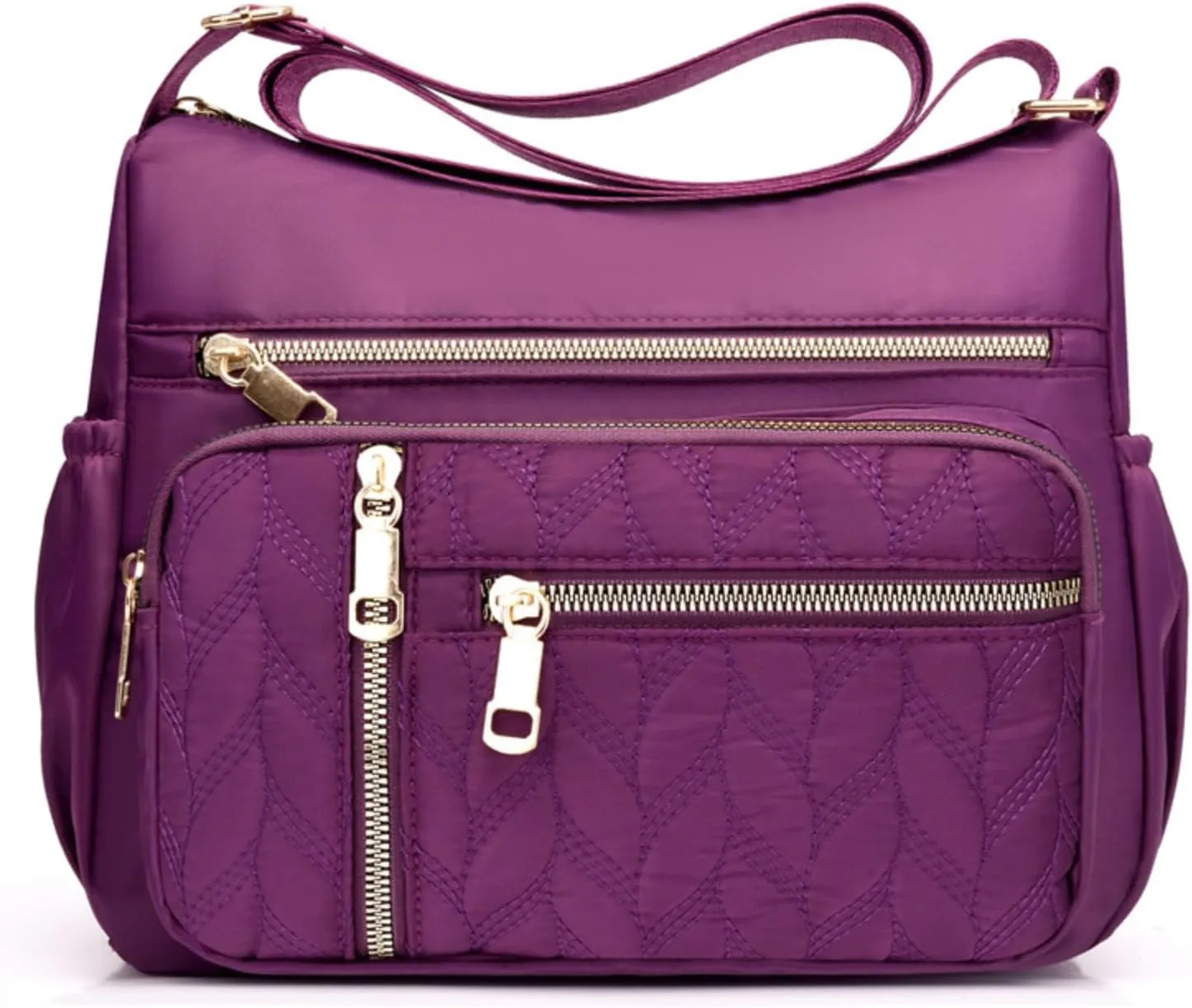 Crossbody Bag for Women, Waterproof Shoulder Bag with Adjustable Strap, Casual Nylon Purse Handbag for Women