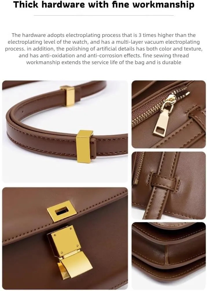 Crossbody bag, leather leather tofu bag, stylish small square, shoulder bag, skin flap crossbody handbag