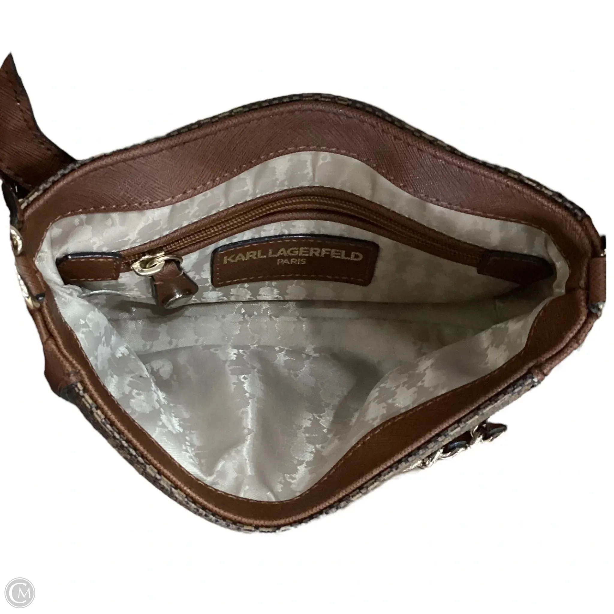 Crossbody Designer By Karl Lagerfeld, Size: Small