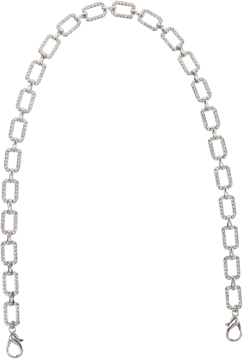 Crystal Rhinestone Purse Chain Strap Elegant Replacement Shoulder Strap for Handbags Bag Charms Fashionable Wedding Dress Accessories Handmade Durable Design