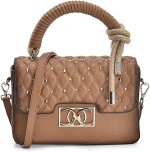 Cuadra Handmade light brown leather elegant handbag