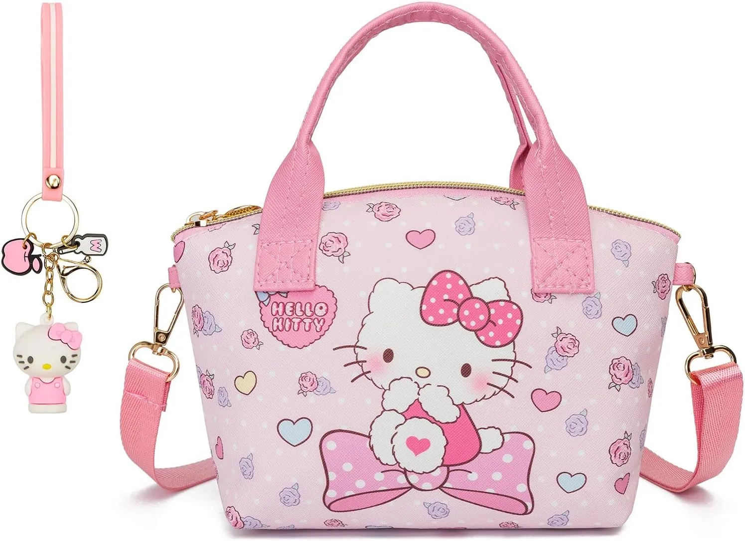 Cute Mini Purse Crossbody, Soft PU Leather Messenger Shoulder Bag Cartoon Handbag, 2Pcs