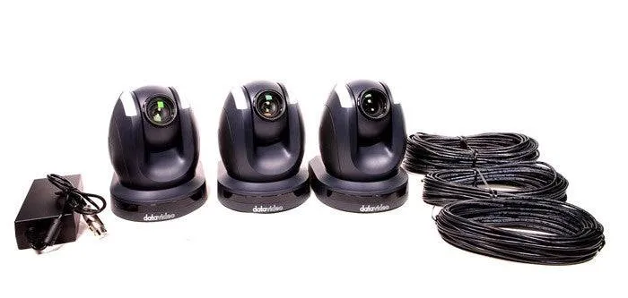 Datavideo GO-3CAM Kit (Includes 3x PTC-150TL Camera HDBaseT and Case)