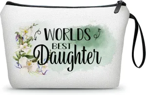 Daughter Gifts from Mom Daughter Gifts Gifts for Daughter Birthday Gift for Daughter Small Make Up Travel Cosmetic Bag Bridal Shower Wedding Gift Christmas Birthday Graduation Gift for Daughter