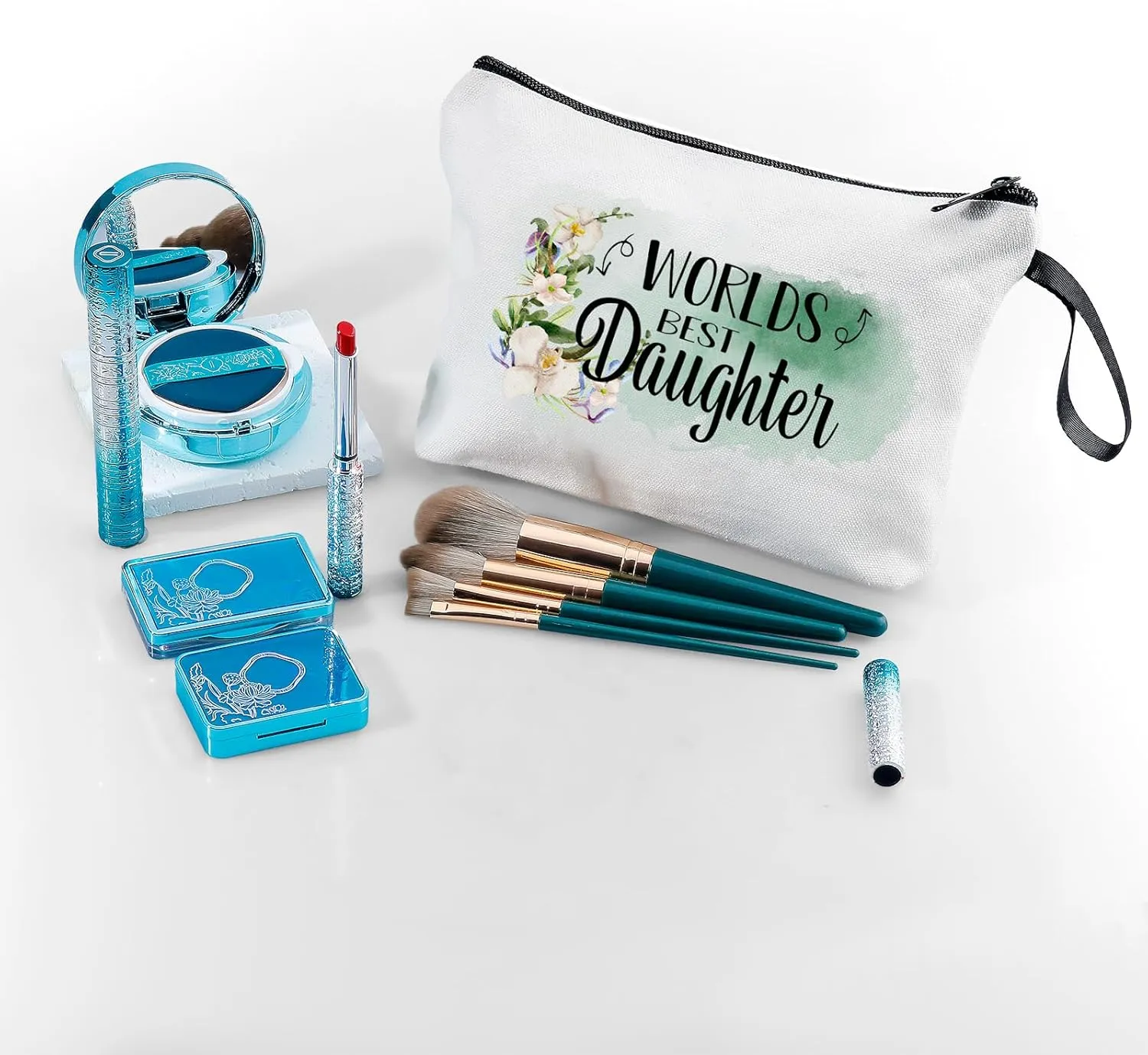 Daughter Gifts from Mom Daughter Gifts Gifts for Daughter Birthday Gift for Daughter Small Make Up Travel Cosmetic Bag Bridal Shower Wedding Gift Christmas Birthday Graduation Gift for Daughter