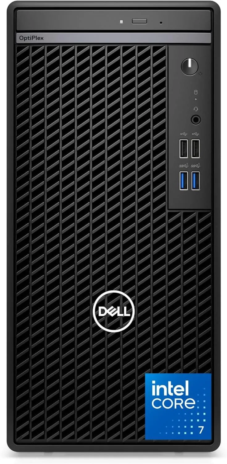 Dell Optiplex 7010 Tower Business Desktop, 13th Gen Intel i7-14700K Processor (20-Cores, Up to 5.6 GHz), 64GB RAM, 2TB PCIe SSD, DVD-RW, DP Port, HDMI, Wi-Fi   Bluetooth, Windows 11 Pro