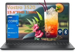 Dell Vostro 3520 15 15.6" 120Hz FHD Business Laptop Computer, 12th Gen Intel 6-Core Processor (Beat i5-1135G7), 32GB DDR4 RAM, 1TB PCIe SSD, WiFi, Bluetooth, RJ45, HDMI, Carbon Black, Windows 11 Pro