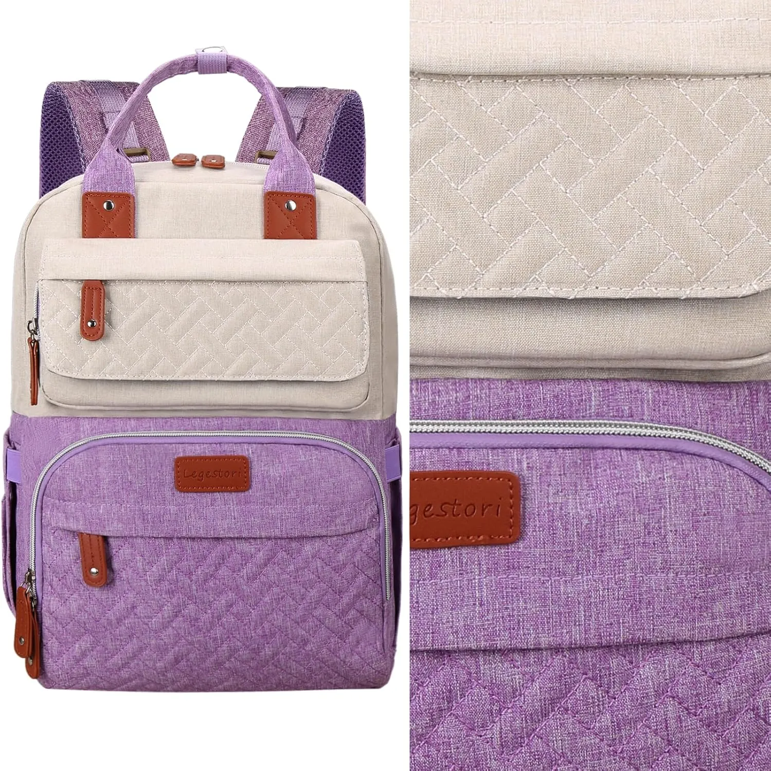 Diaper Bag Backpack, Baby Nappy Diaper Bag, Large Unisex Baby Bags for Boys Girls, Multipurpose Travel Back Pack for Moms Dads with Insulated Pockets and Stroller Straps