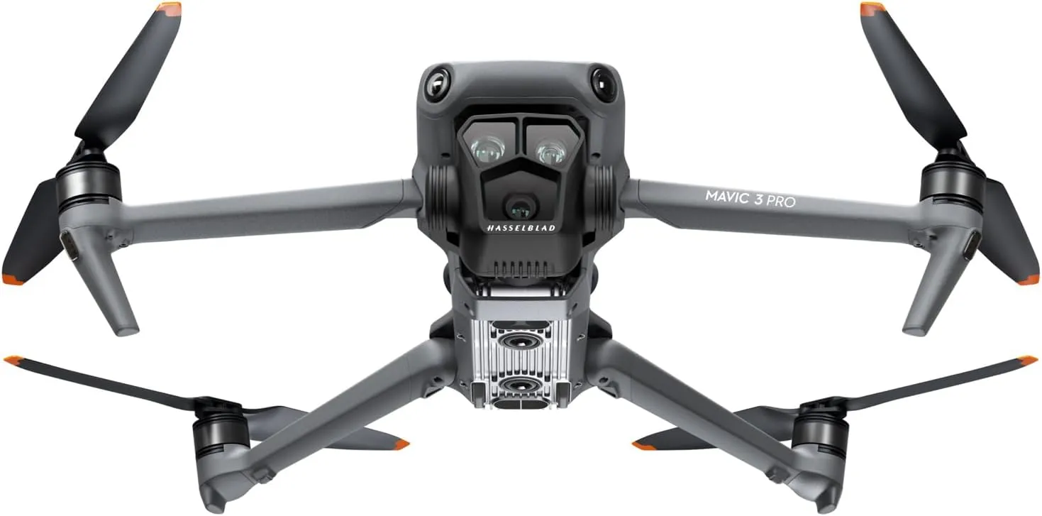 DJI Mavic 3 Pro Drone Quadcopter with RC Pro Remote (High-Bright Screen) Fly More Combo 4/3 CMOS Hasselblad Camera, 43Min Flight Time, 4 Batteries, Filters Bundle with Deco Gear Backpack& Accessories