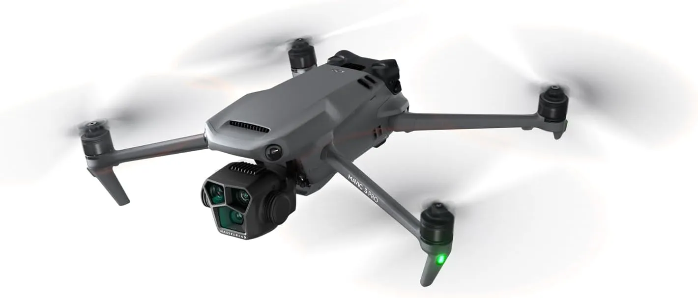 DJI Mavic 3 Pro Drone Quadcopter with RC Pro Remote (High-Bright Screen) Fly More Combo 4/3 CMOS Hasselblad Camera, 43Min Flight Time, 4 Batteries, Filters Bundle with Deco Gear Backpack& Accessories