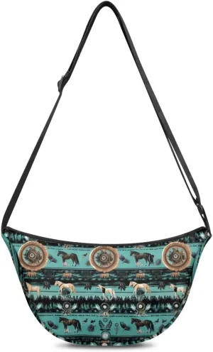 Dolyues Chic Women's Crossbody Hobo Sling Bag - Fashionable Crescent Shoulder Purse & Casual Dumpling Handbag