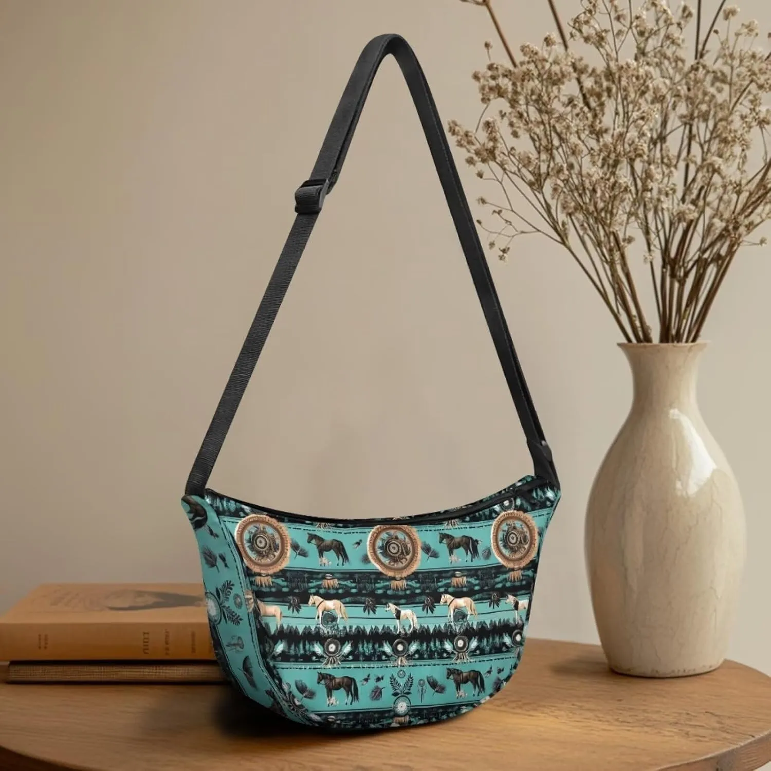 Dolyues Chic Women's Crossbody Hobo Sling Bag - Fashionable Crescent Shoulder Purse & Casual Dumpling Handbag