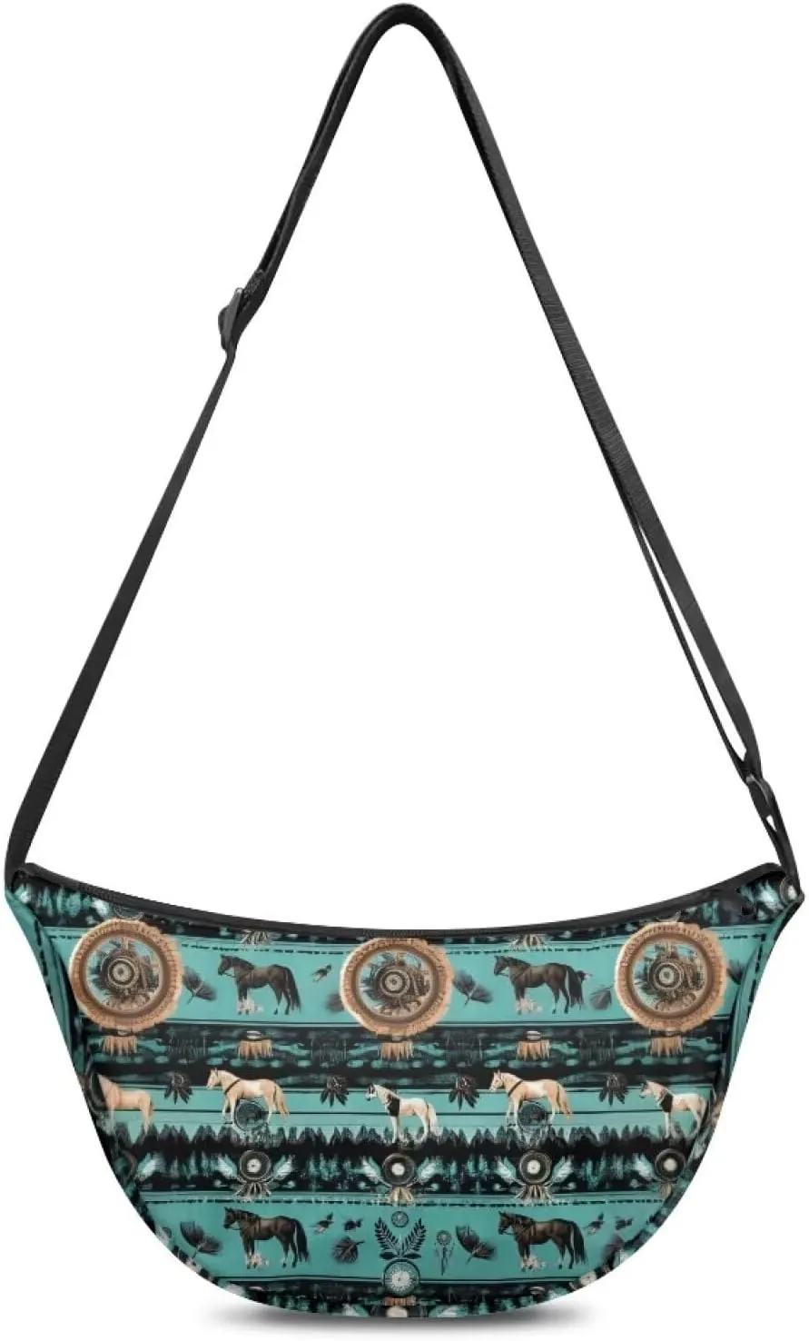 Dolyues Chic Women's Crossbody Hobo Sling Bag - Fashionable Crescent Shoulder Purse & Casual Dumpling Handbag