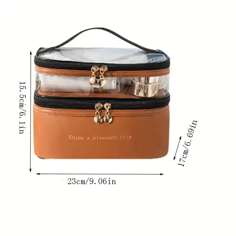 Double Layered Waterproof Cosmetic Bag gha