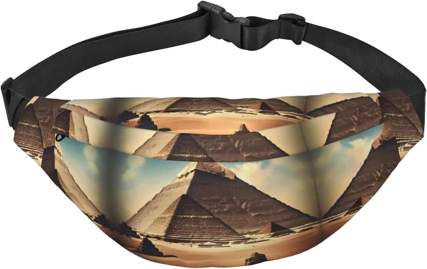 Dreaming of the Pyramids of Khufu Fashion Crossbody Appearance High capacity outdoor with Adjustable Comfortable Work Leisure Versatile