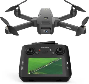 Drone with Camera Adult, 4.5 Inch LCD Screen RC, 32G SD Card with Professional GPS, FPV Drone with Auto Return Follow Me for Beginner, Long range for Modular battery, Handbag under 250g