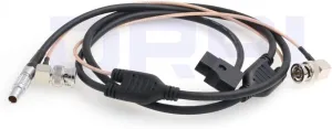 DRRI Zacuto Kameleon EVF BNC & 4-Pin to BNC & D-Tap Power and SDI Video Cable