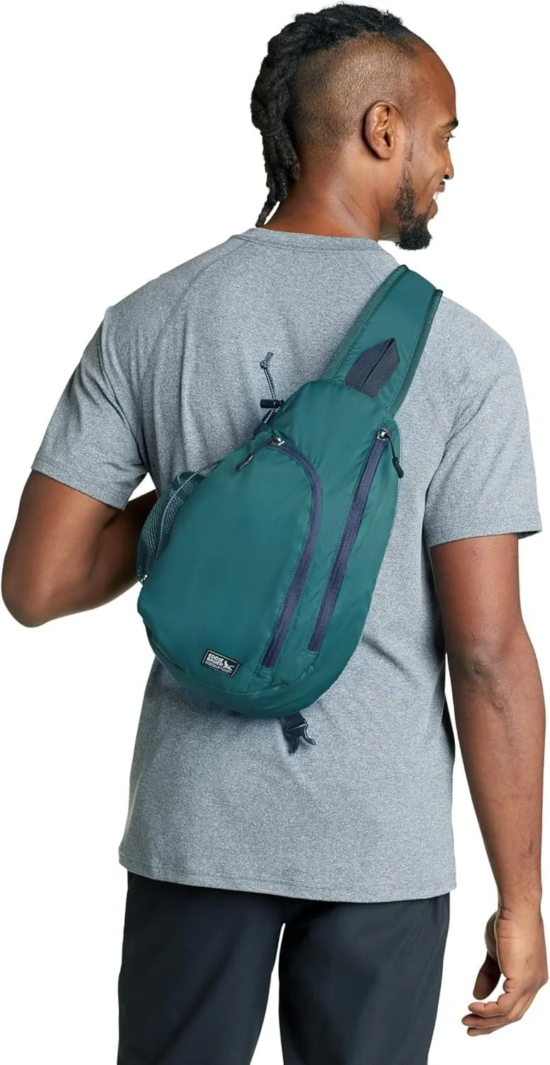 Eddie Bauer Sling Bag | Travel | Everyday Carry | Lightweight | Durable | Ripstop Nylon | 8L, Dark Ruby, One Size