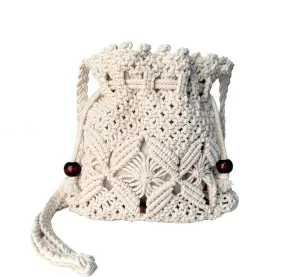 Eiyye Boho Crossbody Summer Beach Bag - Handwoven String Boho Crochet Purse