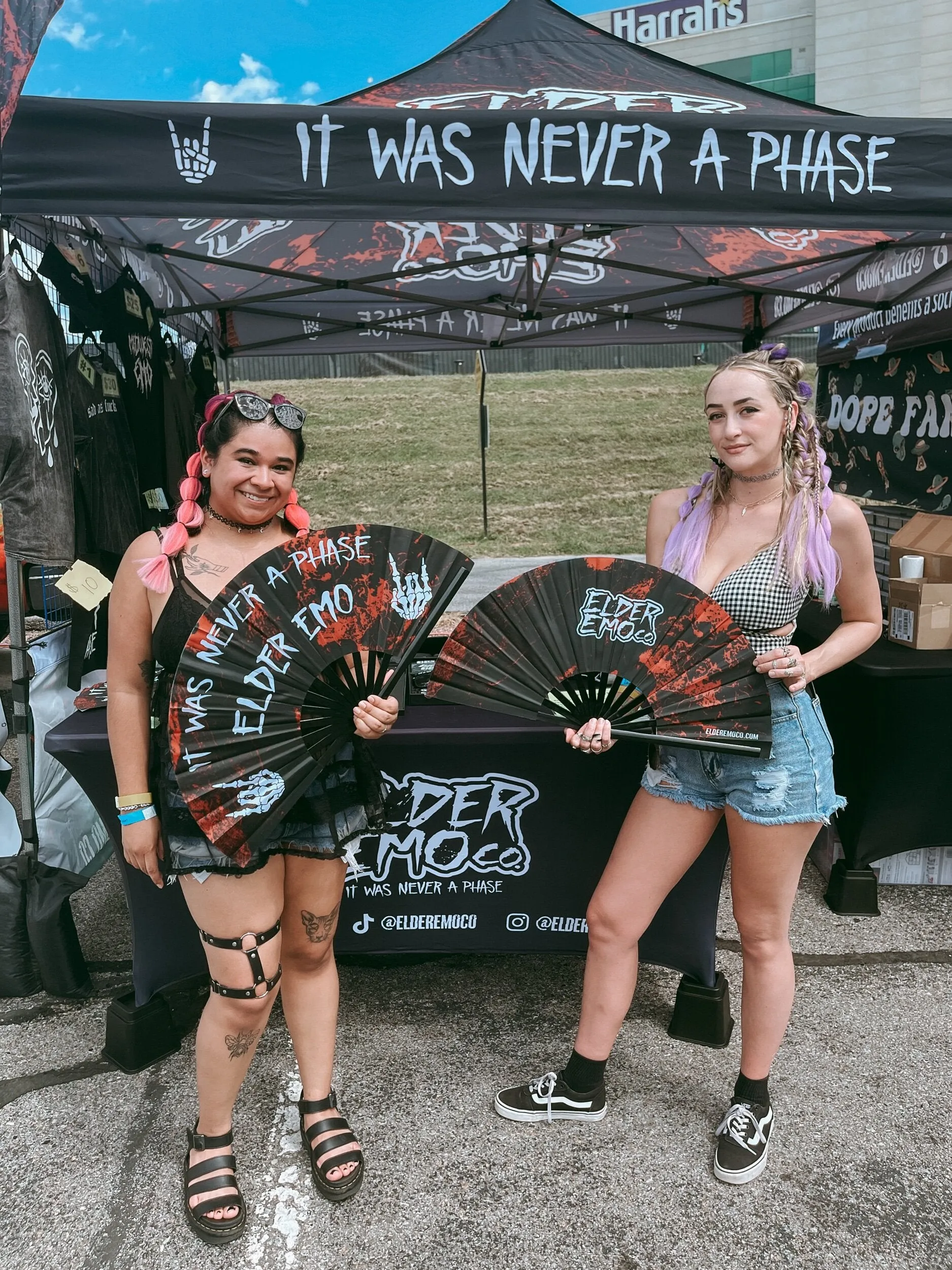 Elder Emo Hand Fan