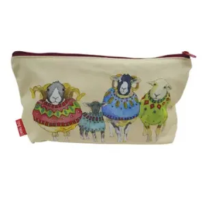 Emma Ball Zipped Pouch : Sheep in Sweaters