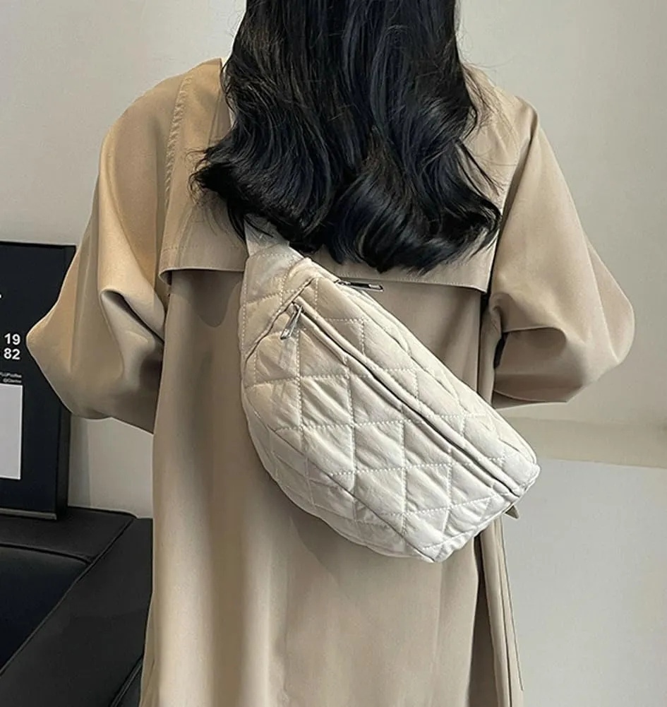 Epsion Crossbody Bag for Women handBag with Adjustable Strap 2 Zippers Lightweight Canvas Bag 2024