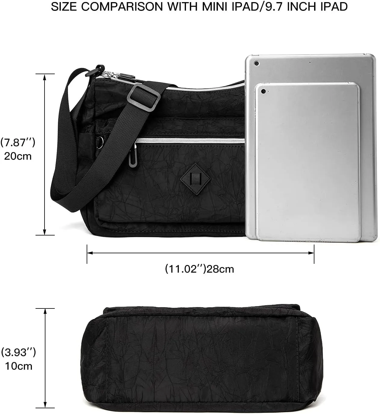 ETidy Crossbody Bag For Women Waterproof Lightweight Casual Shoulder Handbag Purse